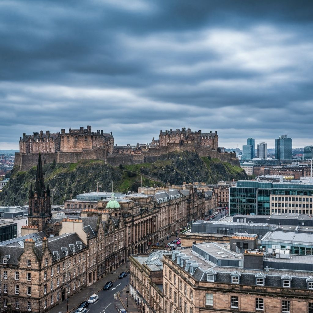 Edinburgh Castle and city skyline