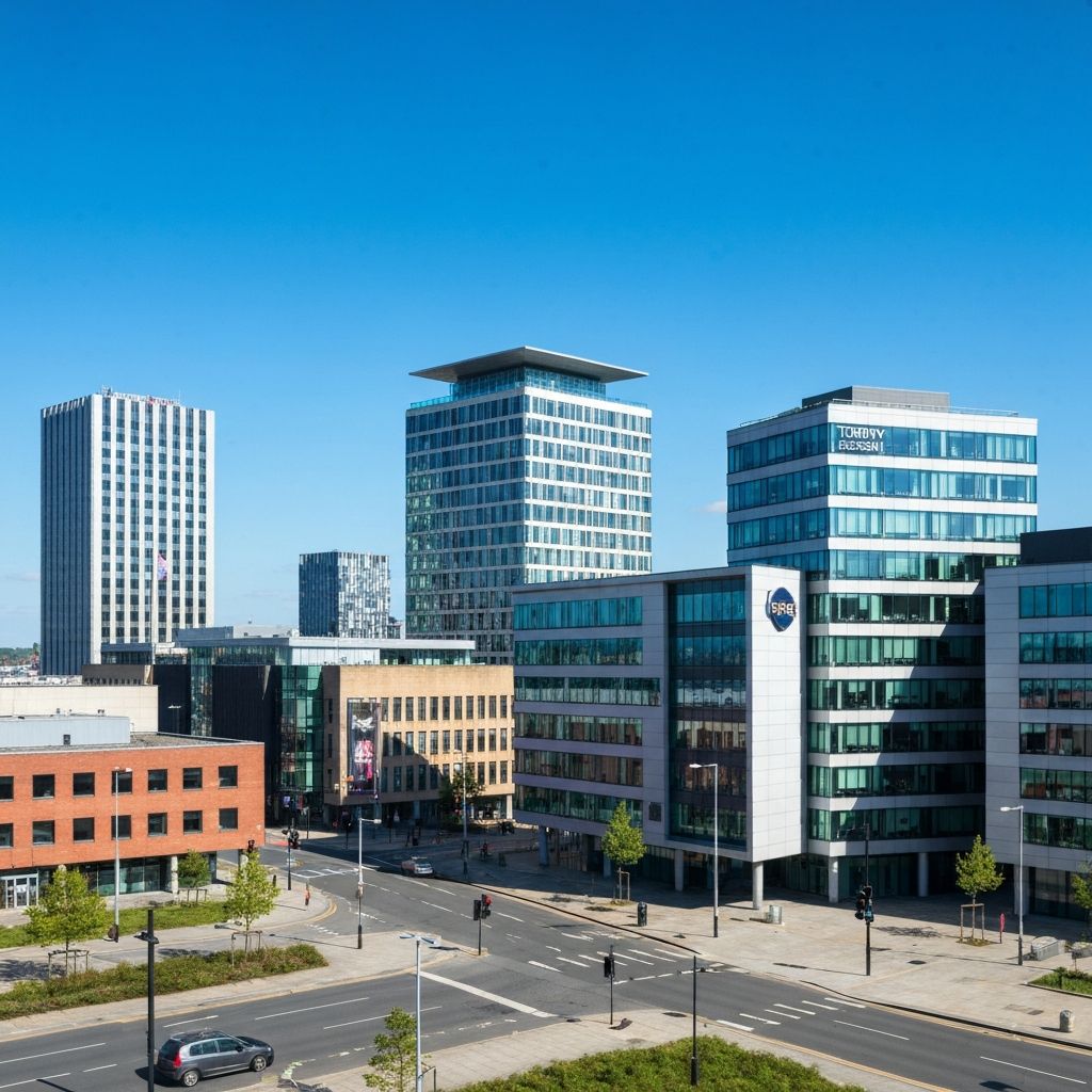 Leeds city skyline